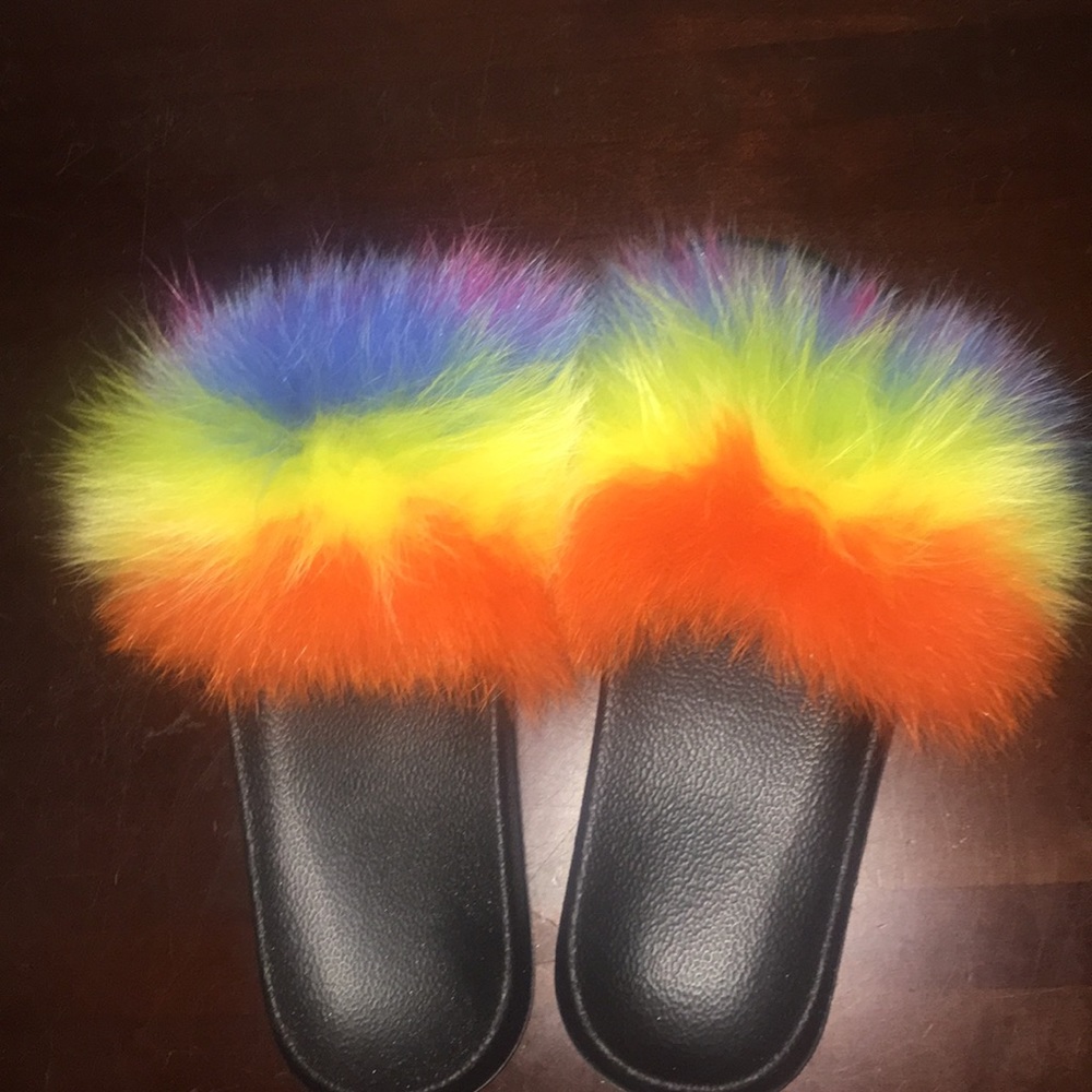 Brand new fluffy slides
